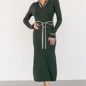 Baltic Born Forest Green Lark Sweater Dress